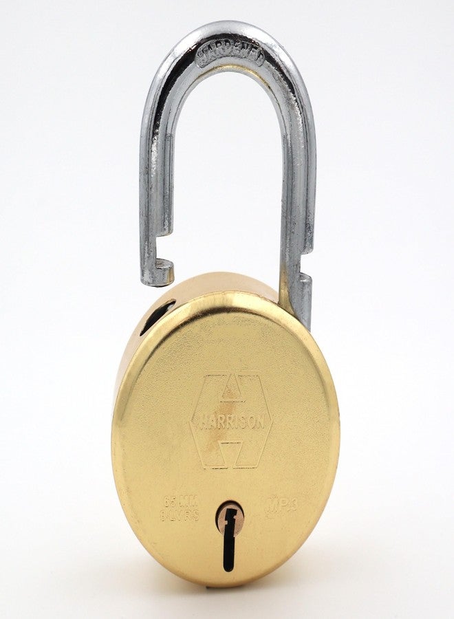 Harrison Padlocks/Round Padlock 65mm 8 Lever with 3 Keys MP3-0053 Pack of 1/ Brass/Padlock, Padlocks, Locks for Home, Locks for Main Door, gate Lock - Image 5